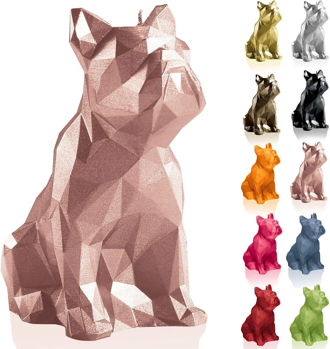 Candellana Handmade Bulldog Low-Poly Kerze Geschenk- Lustig - Dekorative Kerze - Home Décor - Gesche
