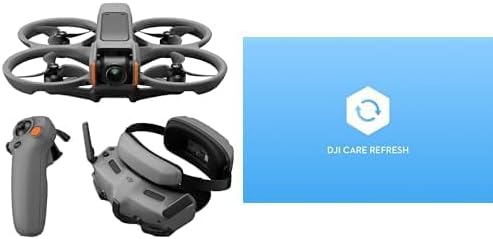 DJI Avata 2 Fly More Combo (1 Akku)+ Card DJI Care Refresh 1-Y, FPV-Drohne mit 4K-Kamera, mit Propel