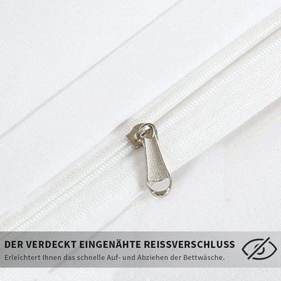 JEFFEL Katze Bettwäsche Set 135 x 200 cm, Tiermotiv, Kinderbettwäsche, Cat Muster Bettbezug 3D Haust