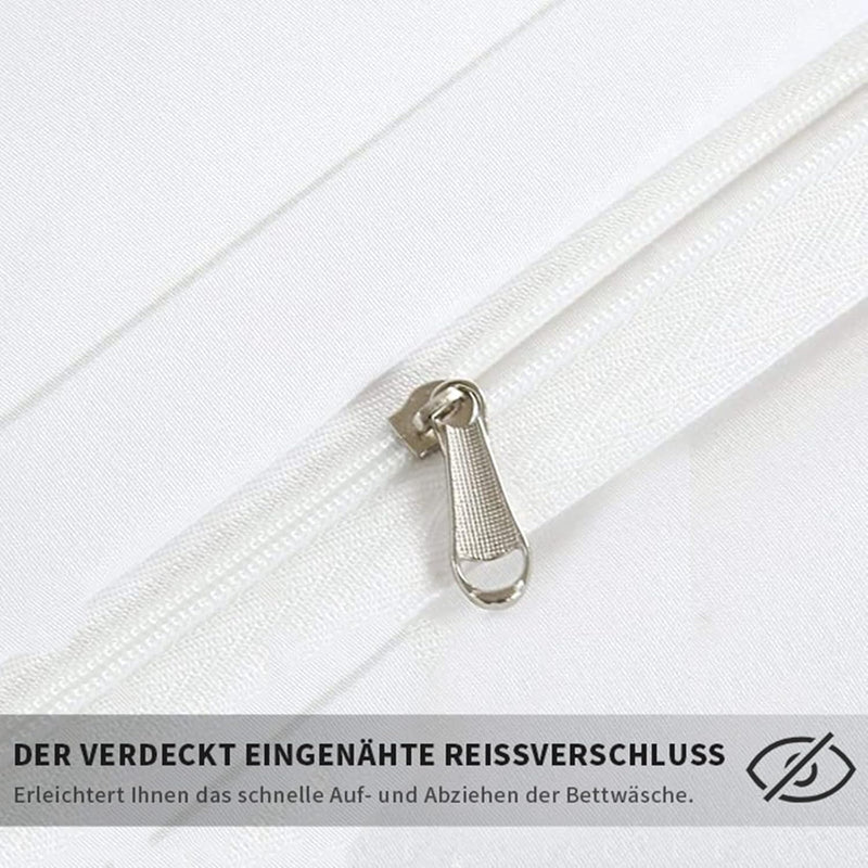 JEFFEL Pferde Bettwäsche Set 135x200 cm, Kinderbettwäsche, Pferde Motiv 3D Tier Motiv, Mikrofaser, S
