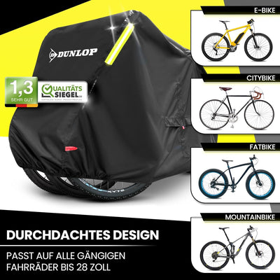 Dunlop Fahrradgarage für 3x Fahrrad - Premium Fahrradabdeckung Anti Rost 200x120x120 cm mit Transpor