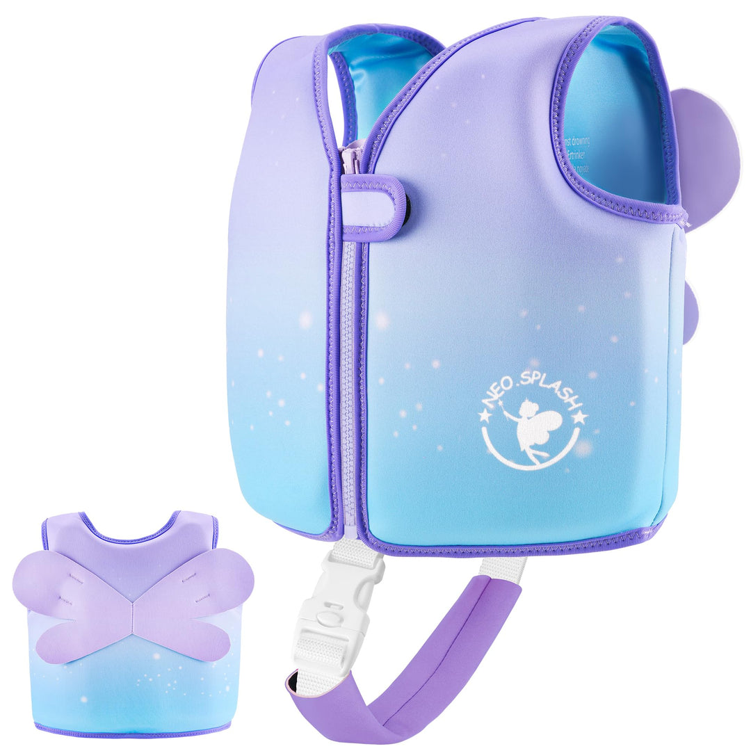 Kinder Mädchen Junge Schwimmlernweste, Schwimmhilfe Schwimmen Jacket für Kleinkinder Alter 1-6 mit E