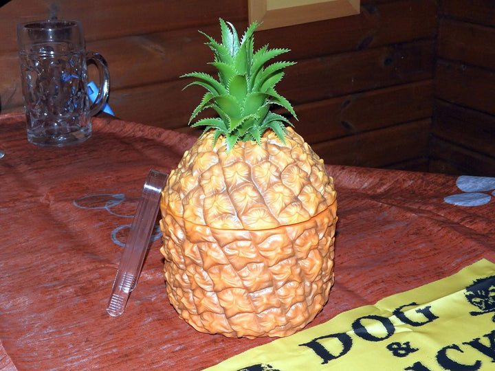 Bar Bespoke Retro Ananas-Eiskübel – Vintage-Kunststoff in Ananasform 1 —, 1 —