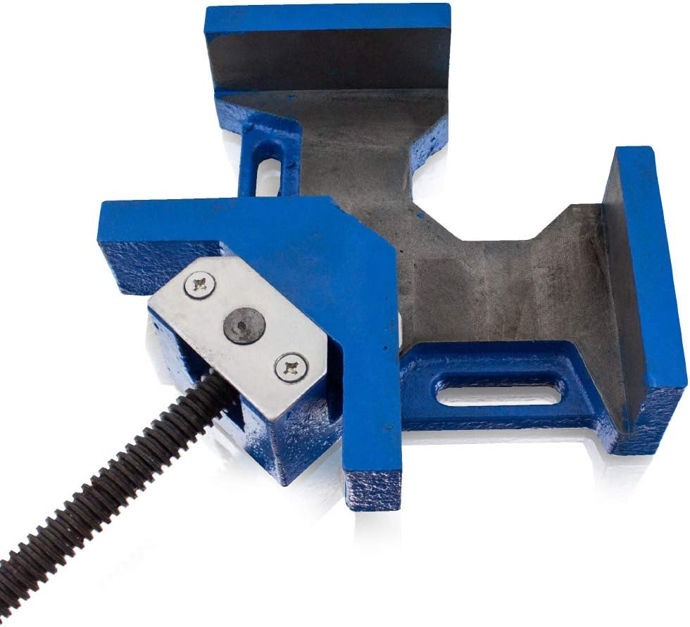 BITUXX® Präzisions Winkelschraubstock 100mm Winkelspanner Gehrungszwinge Schweisswinkel Industriesch