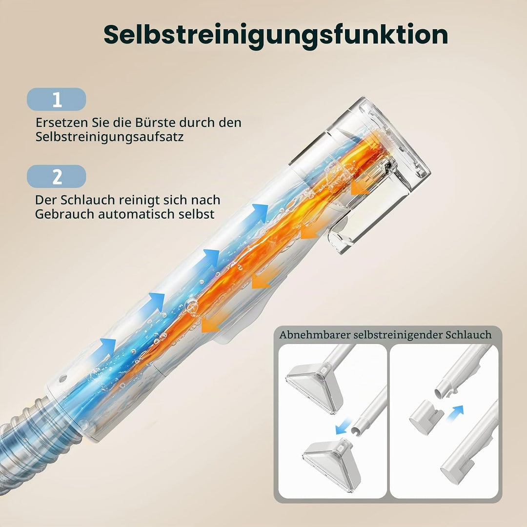 Polsterreiniger Gerät 17Kpa, 600W Teppichreiniger & Waschsauger Profi, Nasssauger Fleckenreiniger mi