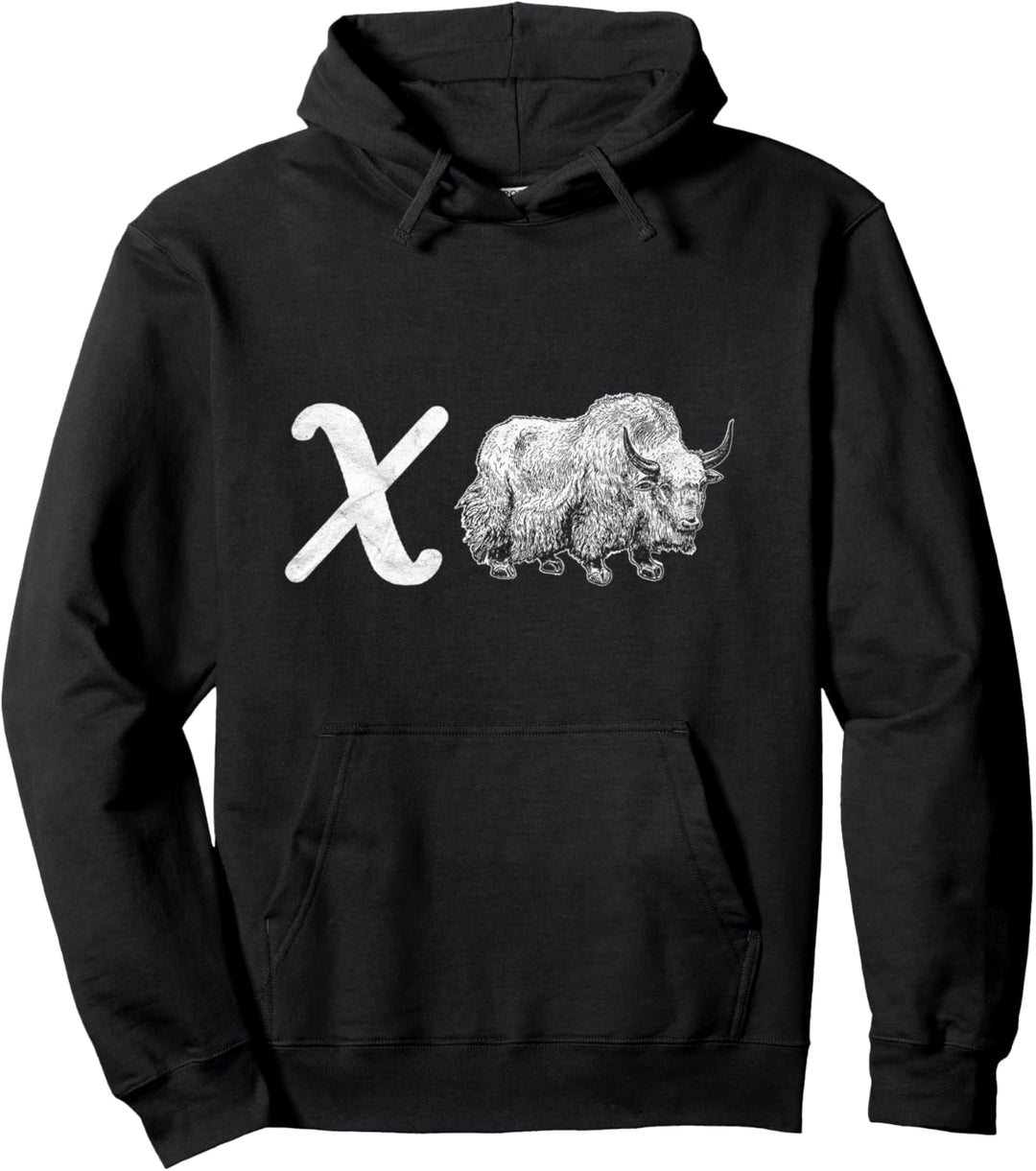Chi Yak! Funny Kayak Paddle River Lovers Distressed Math 80s Pullover Hoodie