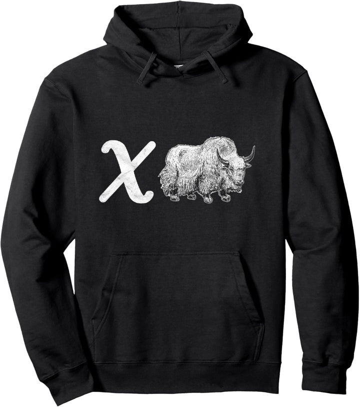 Chi Yak! Funny Kayak Paddle River Lovers Distressed Math 80s Pullover Hoodie