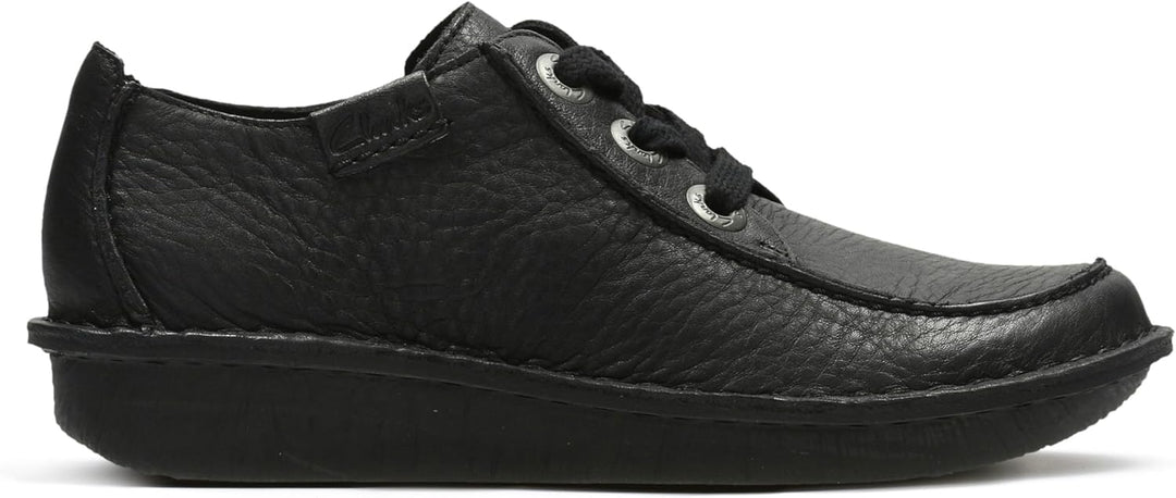 Clarks 20337700 Funny Story, Damen Halbschuhe 37.5 EU Black Leather, 37.5 EU Black Leather
