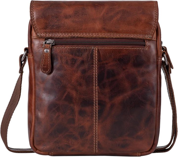 STILORD 'Martinez' Kleine Umhängetasche Herren Leder Vintage Messenger Bag klein für 9,7 Zoll iPad T