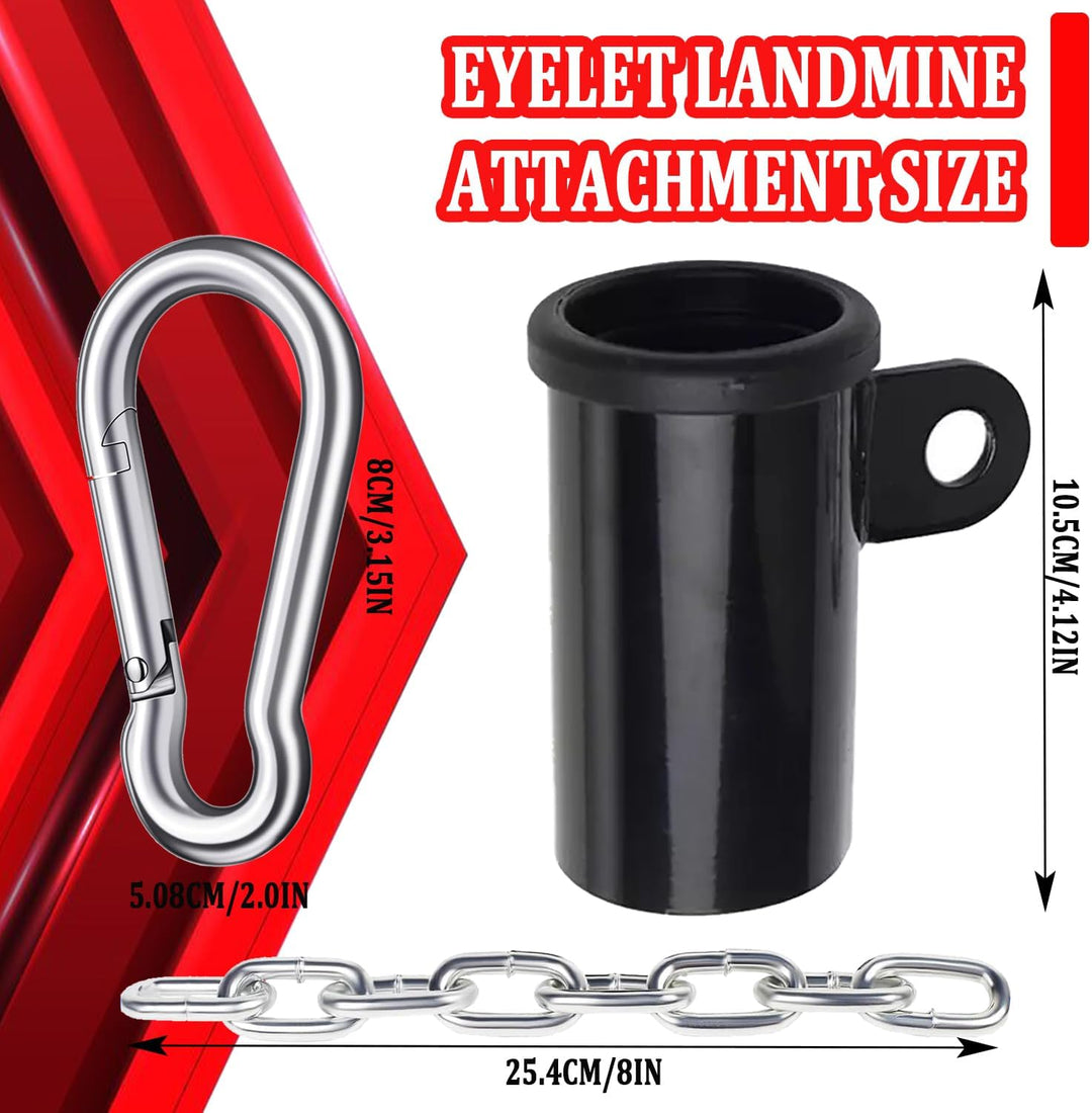 T-Bar Reihenplattform Landmine Ösenaufsatz für Bar Single Eyelet Landmine Baraufsatz mit Kette für K