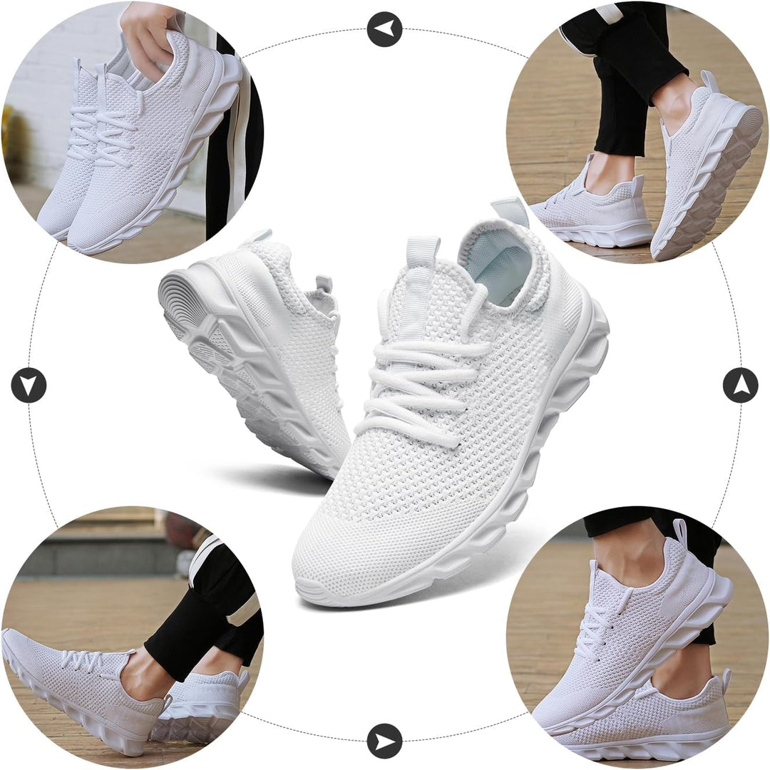 MGNLRTI Herren Sneaker Walkingschuhe Atmungsaktiv Strassenlaufschuhe Leicht Freizeit Sportschuhe für