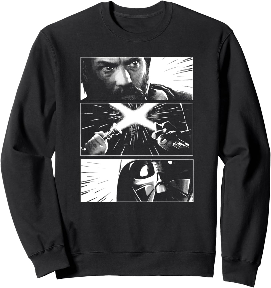 Star Wars: Obi-Wan Kenobi Vader And Kenobi Comic Panels Sweatshirt