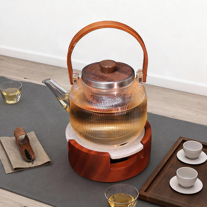Stövchen Für Teekanne - Stövchen Holz-Eleganter Kaffee- & Teewärmer aus Akazienholz | 15x15 cm Handg