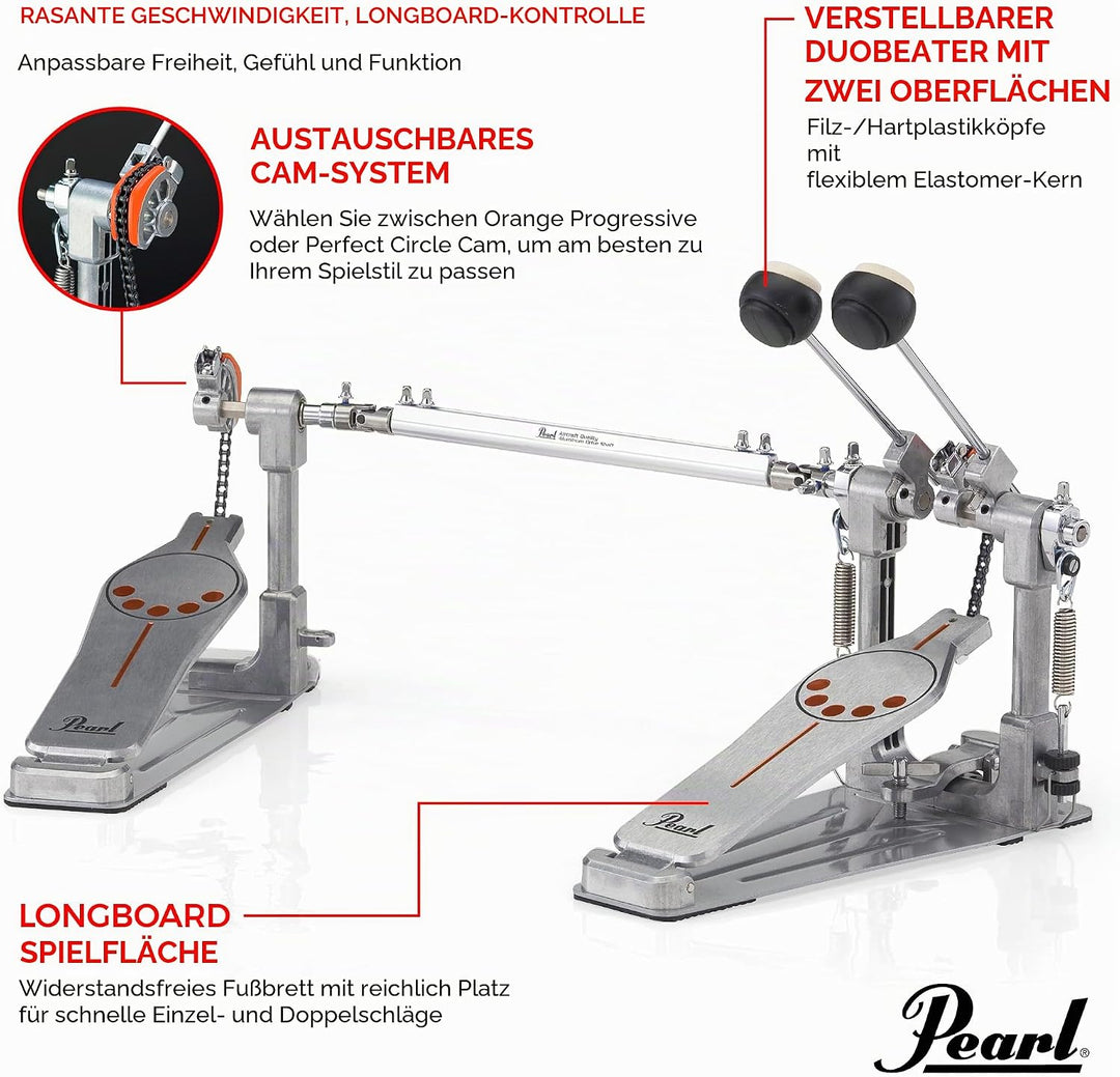 PEARL P-932 Bass Drum Doppel Pedal Doppelpedal P-932, Doppelpedal P-932