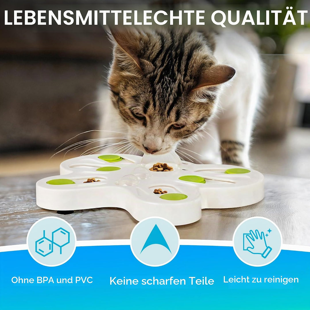 ALL FOR PAWS Interactives Katzen-Futterstation Puzzle (Schmetterling Katzen-Futterstation Puzzle), S