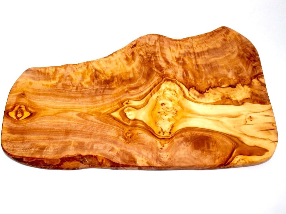 Olivenholz Schneidbrett Naturschnitt ca 40 cm