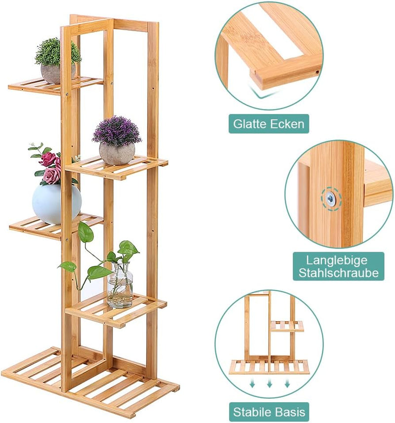 Dioche Pflanzenregal für den Haushalt, mehrschichtig, stehend, mit Blumentopf, Aufbewahrungsregal fü