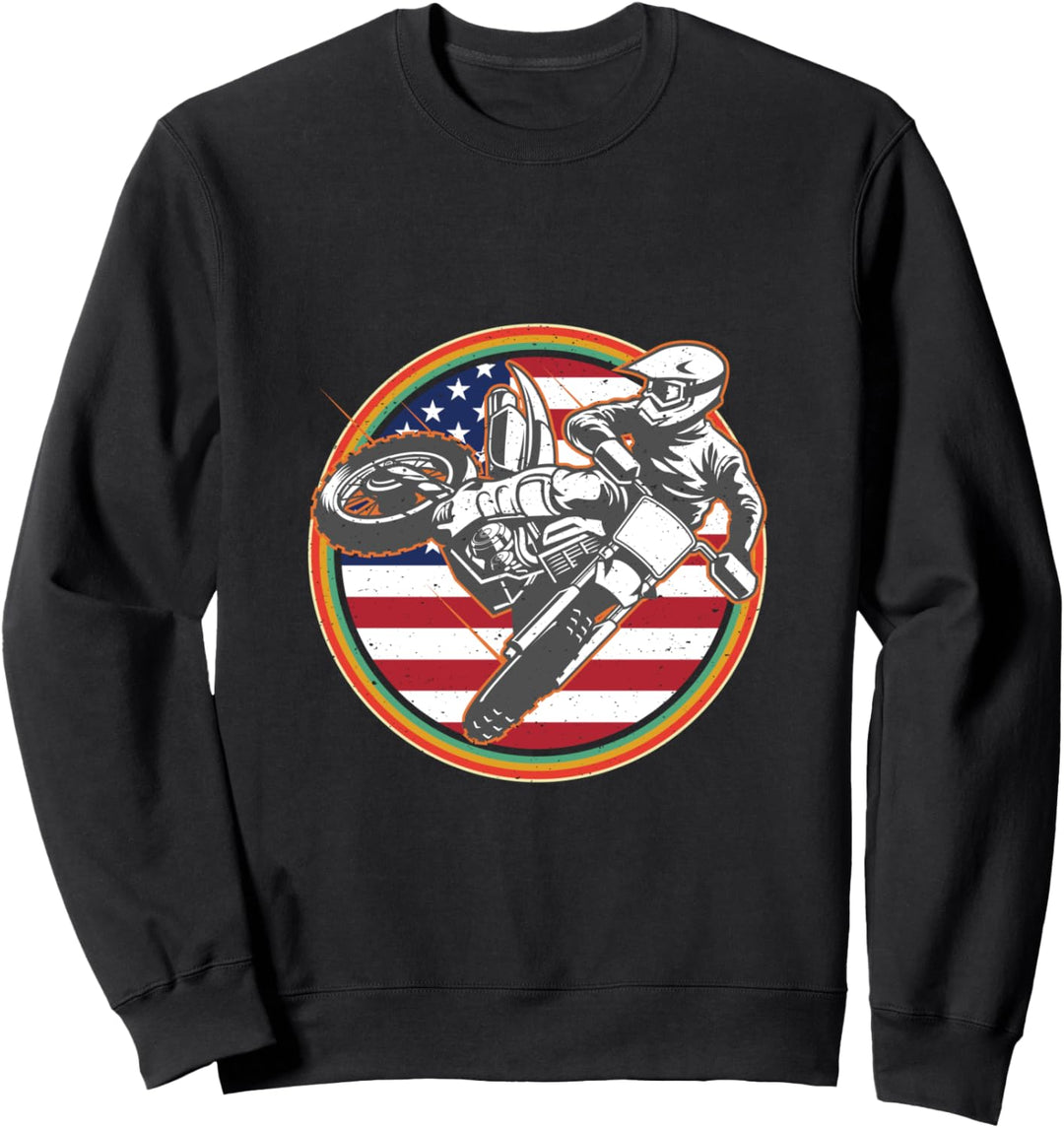 Dirtbike Motocross Motorradbiker Sweatshirt