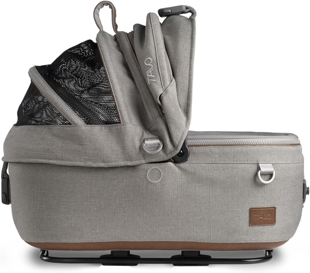 Tavo Maeve Small Flex‑Griff Haustier‑Autositz mit ISOFIX‑Bodenplatte, 2 Matratzenauflagen, Geeignet