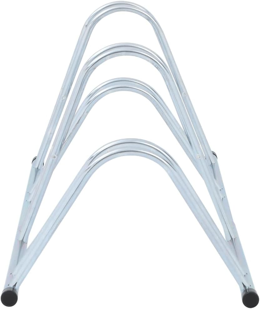 vidaXL Fahrradständer, Aufstellständer für 4 Fahrräder, Radständer Freistehend, Mehrfachständer Bode