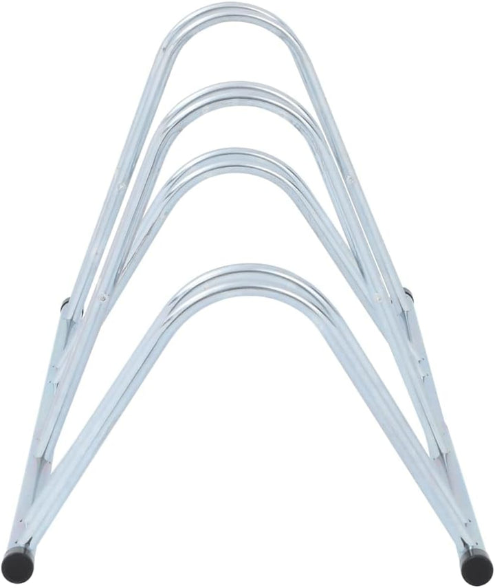 vidaXL Fahrradständer, Aufstellständer für 4 Fahrräder, Radständer Freistehend, Mehrfachständer Bode