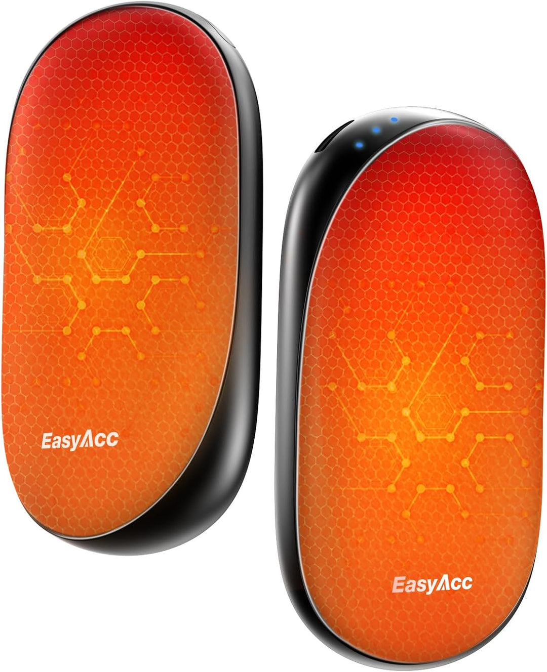Wiederaufladbar Handwärmer 2 Pack 10000mAh, EasyAcc® Handwärmer Elektrisch Taschenwärmer USB Powerba