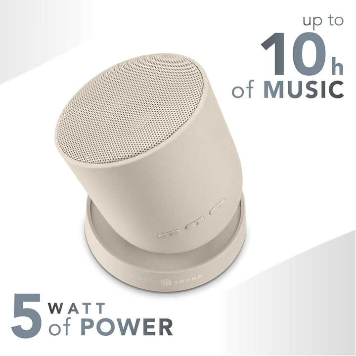 Music Sound Bluetooth-Lautsprecher Twist mit 360° schwenkbarer Struktur, 5 W Leistung, bis zu 10 Stu