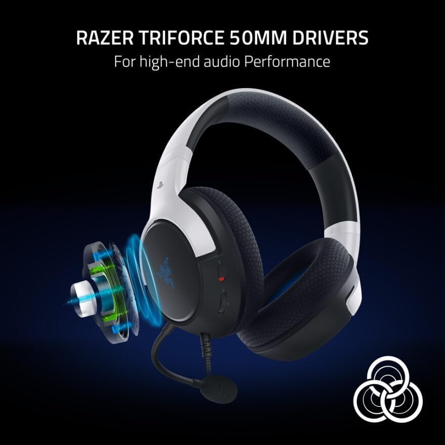 Razer Kaira X Kabelgebundenes Gaming-Headset für PlayStation 5,PS5, PS4, PC, Mac, Mobiltelefon: 50 m