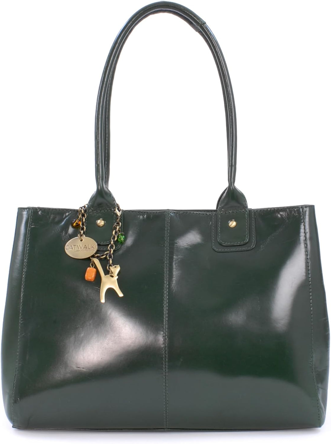 Catwalk Collection Handbags - Damen Leder Schultertasche - Handtasche Tote Bag Gross - Arbeitstasche