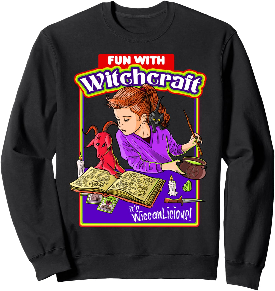 Blackcraft Spass mit Hexerei ist Wicca-lecker! Necronomicon Sweatshirt