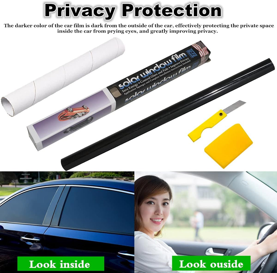 Baceyong Autoscheibenfolie, Privacy Autoscheibentönungsrolle für Wohnmobile 760mm * 7m 35% Lichtdurc