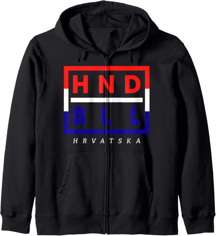 Kroatien Fan Trikot - HNDBLL Handballer Geschenk Kapuzenjacke