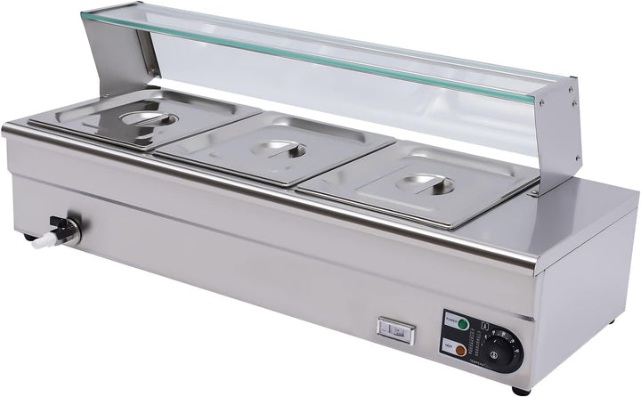 Elektrische Buffetwärmer Speisenwärmer 1/2GN Warmhalter Essenwär Buffetwärmer Elektrischer Speisenwä