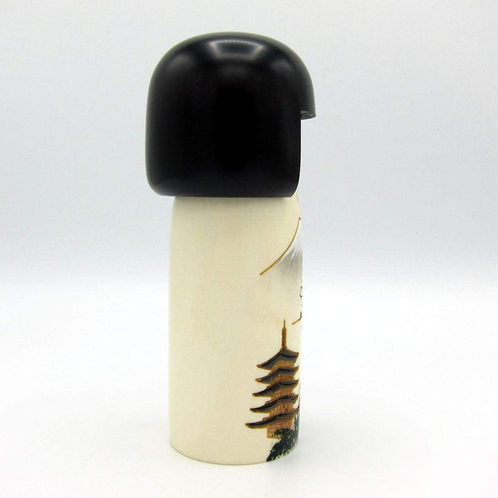 Usaburo Sosaku Kokeshi Doll Fujiyama Made in Japan