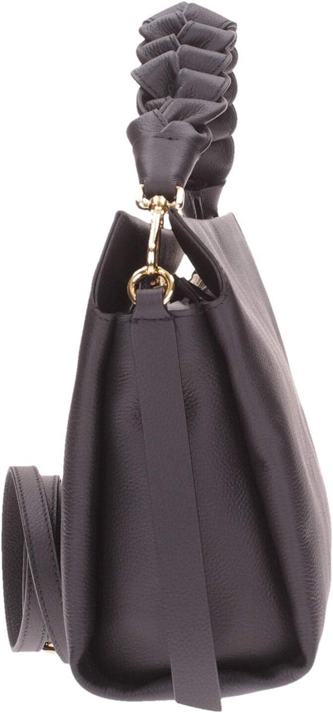 Coccinelle Boheme Grana Double Handtasche Leder 32.5 cm Noir / Brule, Noir / Brule