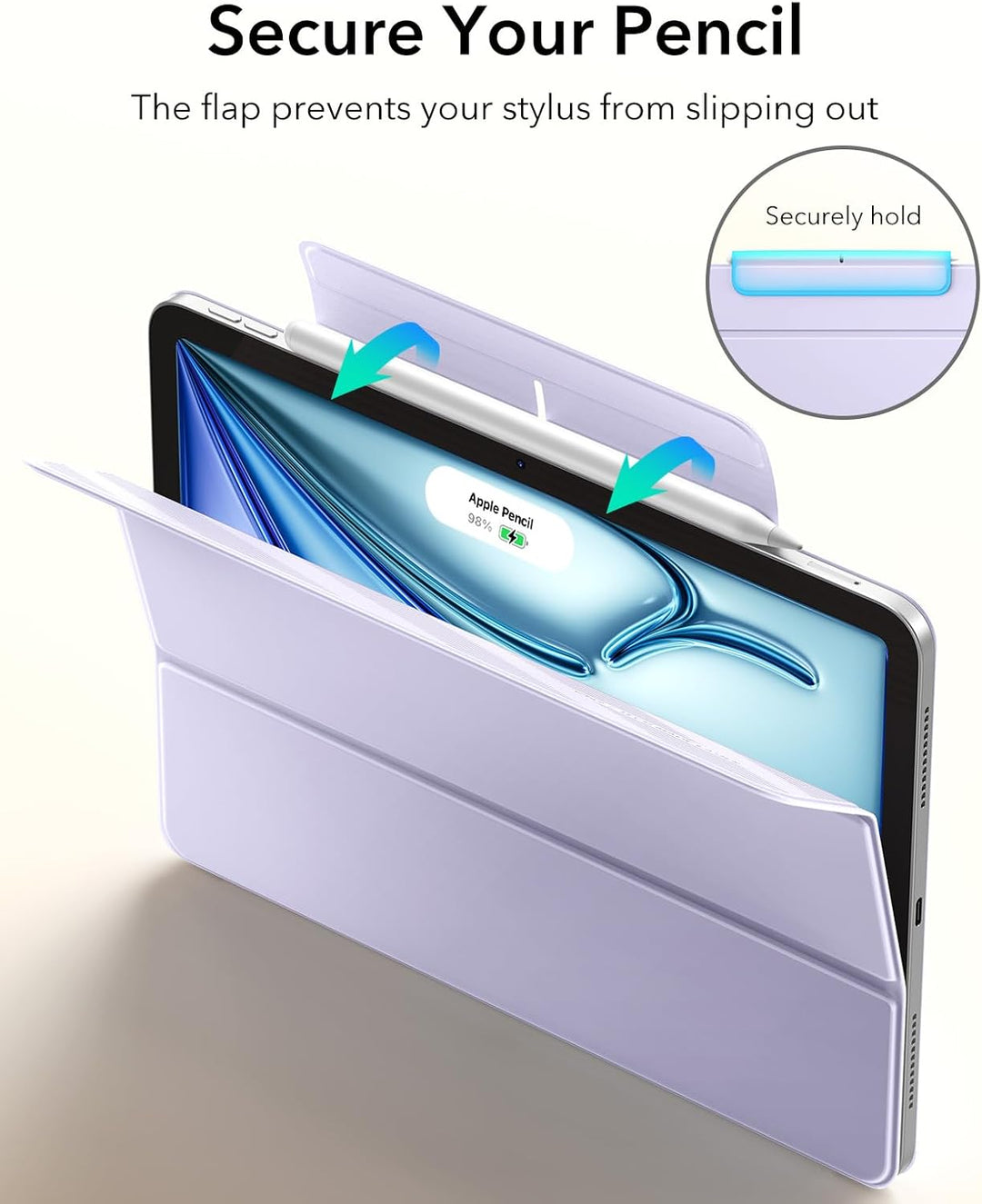 ESR für iPad Air 11 Zoll 2026 Hülle M4/M3/M2, iPad Air 5/4 Hülle (2025/2024/2022/2020) Starke Magnet