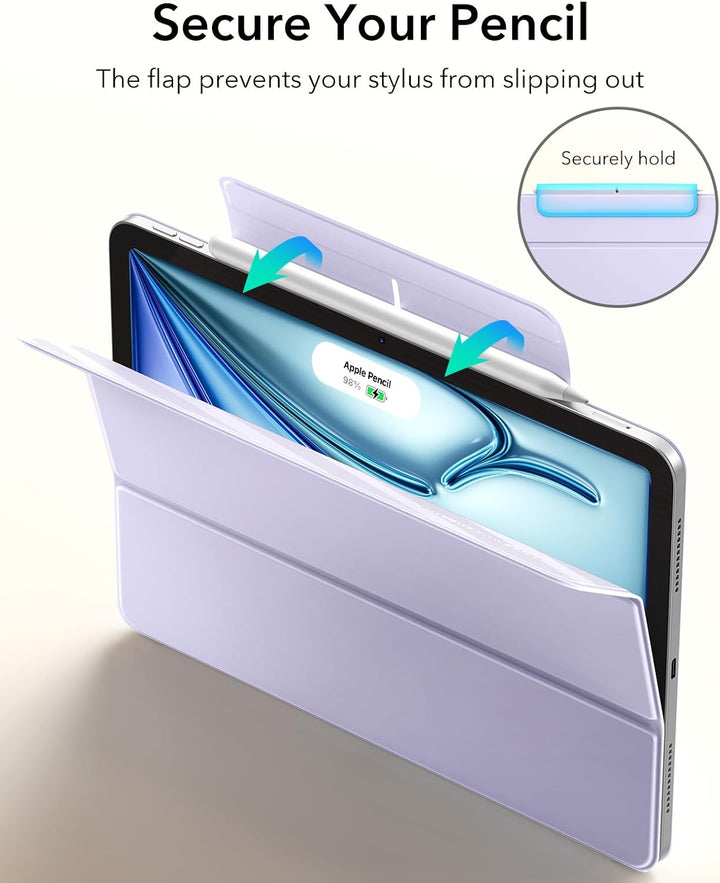 ESR für iPad Air 11 Zoll 2026 Hülle M4/M3/M2, iPad Air 5/4 Hülle (2025/2024/2022/2020) Starke Magnet