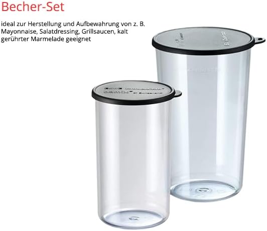 ESGE Zauberstab M100 Premium-Set 9142600, Hand - Stabmixer, Pürierstab, inkl. Zubehör, elektrischer