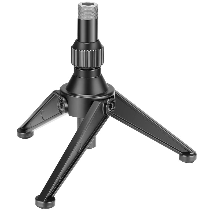 Neewer Faltbarer Eisen Mini Tisch Mikrofonständer, 12,5-19 Zentimeter höhenverstllbar für Vorträge,