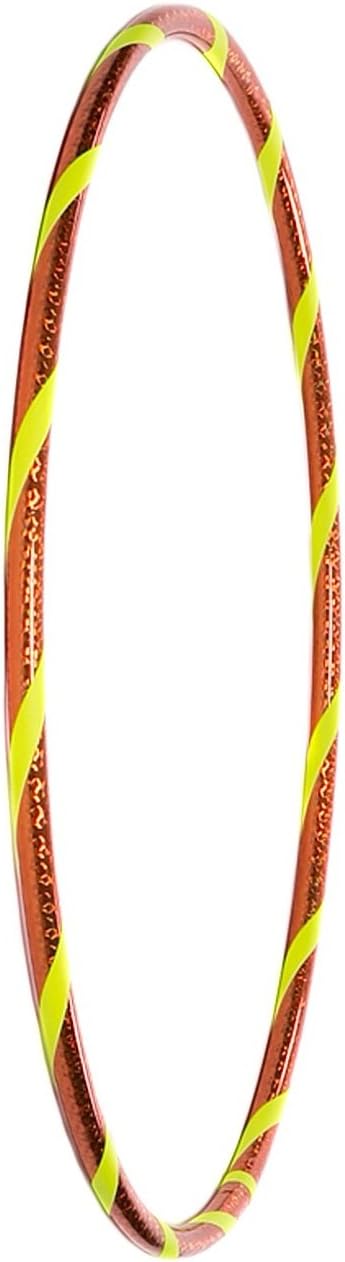 Funny Kinder Hula Hoop Reifen mit Hologramm-Muster Ø60cm Hologramm-Orange-Gelb, Ø60cm Hologramm-Oran