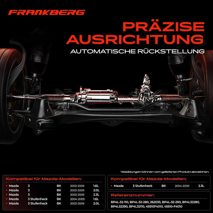 Frankberg Lenkgetriebe Servolenkgetriebe Hydraulisch für Linkslenker Kompatibel mit 3 BK 1.6L 2.0L 2