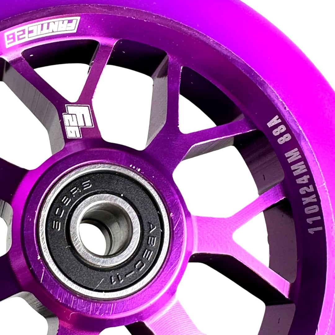 Fantic26 Spy7 Stunt Scooter Rolle I Trick I Tret I Kinder I Roller I Wheel I 110mm I ABEC 11 I Schne