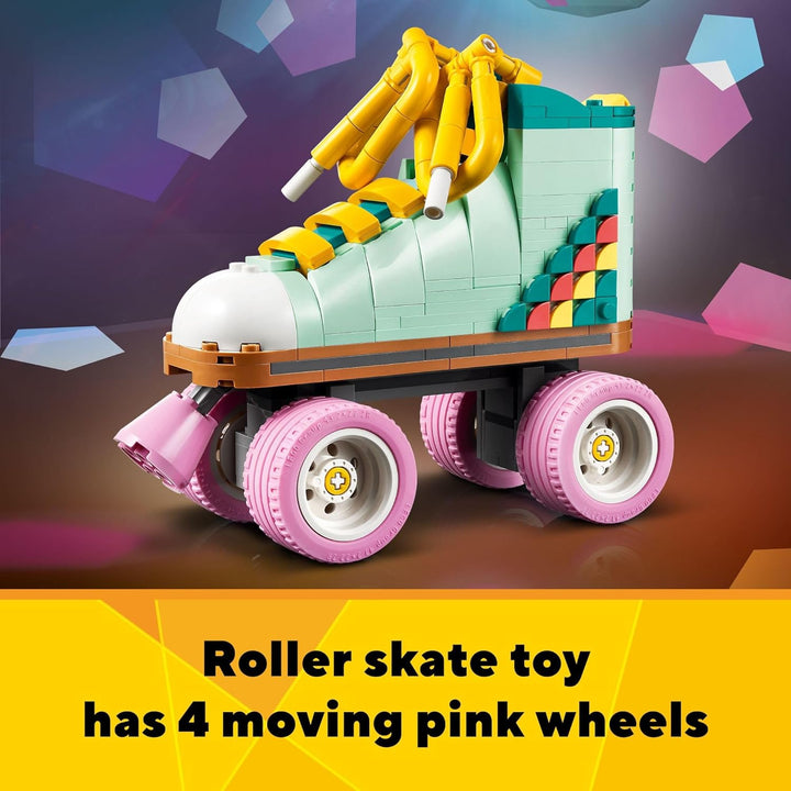 Lego Creator 3 in 1 Retro Rollschuh Bauset 31148, verwandelt Sich vom Rollschuhspielzeug zum Mini-Sk