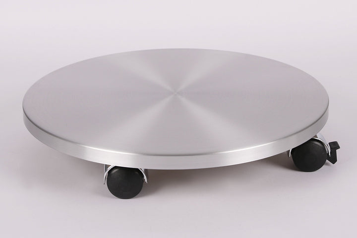 Möbelroller/Pflanzenroller (Profi) Ø 46 cm, ALU, 120kg, Chromrollen + Bremse, Marke: Szagato, Made i