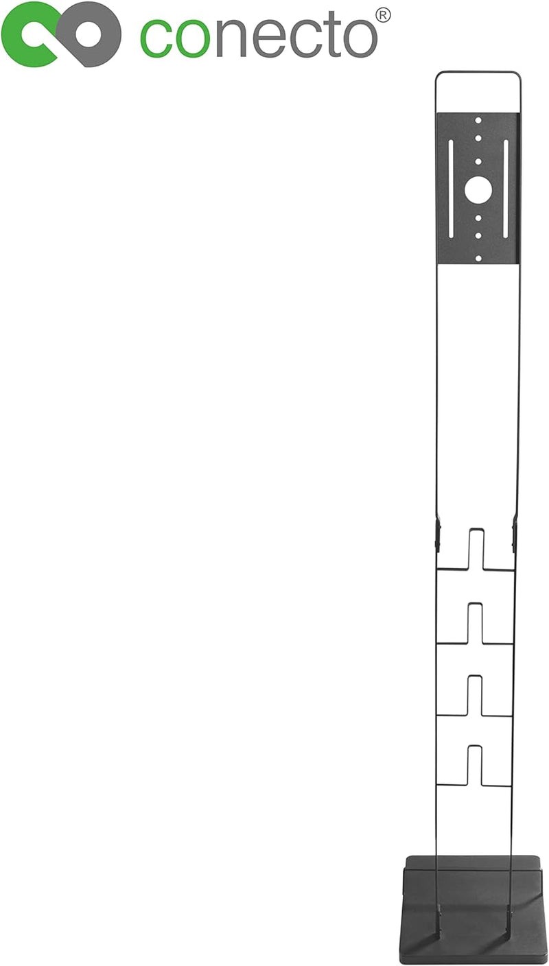 conecto SA-CC50876 Staubsauger Standfuss, Aluminium, schwarz, Schwarz