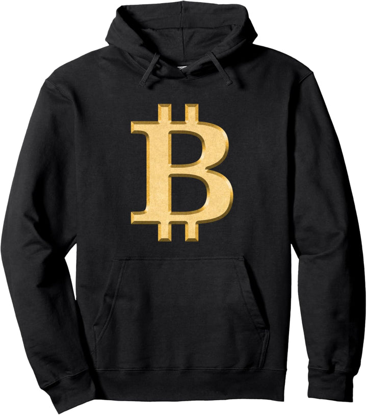 Bitcoin BTC Logo Kryptogeld Pullover Hoodie