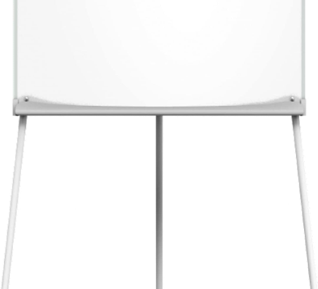 ALLboards Flipchart 100x70cm, mit Seitenarmen, Stativ, Dreibeinig, Höhenverstellbar, Whiteboard Magn