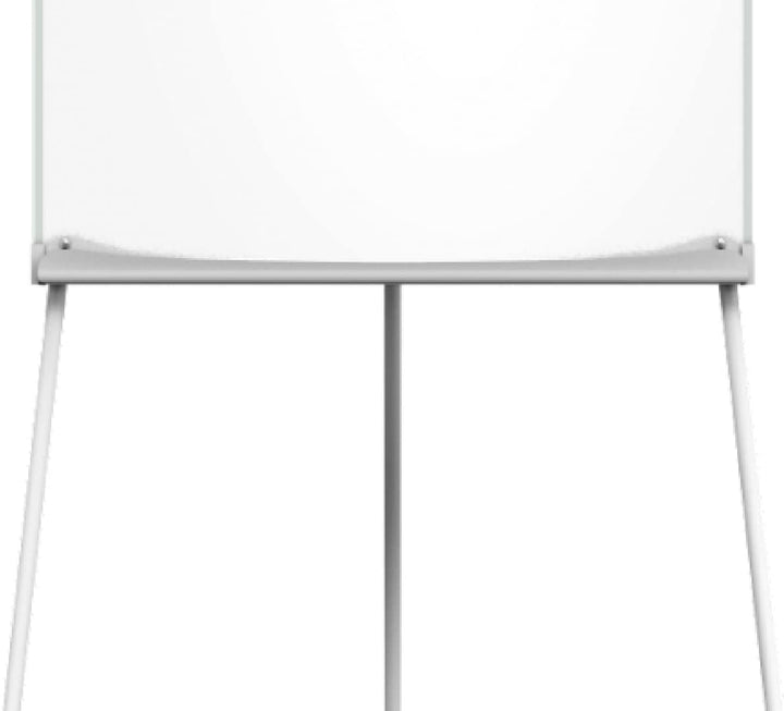 ALLboards Flipchart 100x70cm, mit Seitenarmen, Stativ, Dreibeinig, Höhenverstellbar, Whiteboard Magn