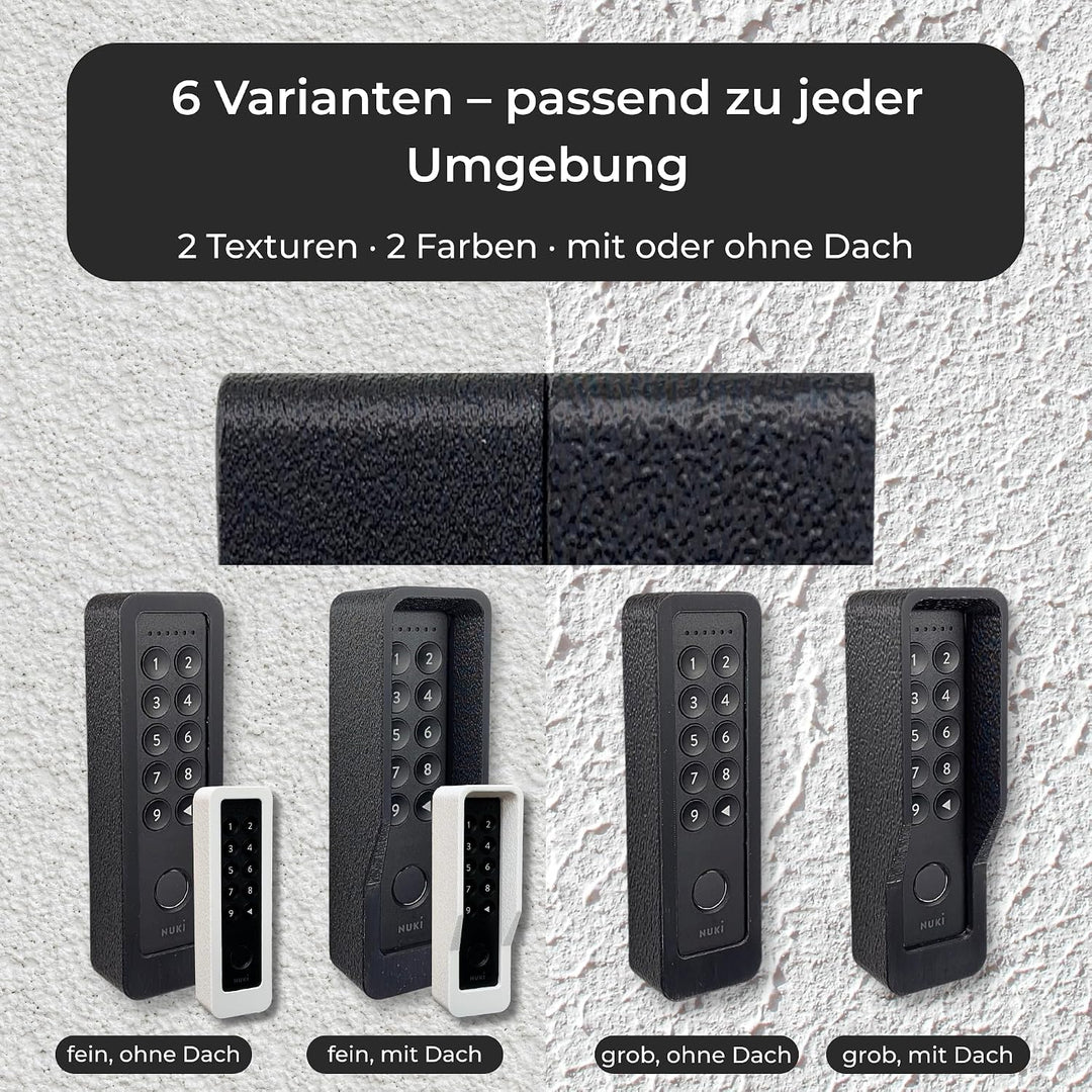 Generisch Wandhalterung kompatibel mit Nuki Keypad 2 – Diebstahlschutz-Abdeckung mit Torx-Sicherheit