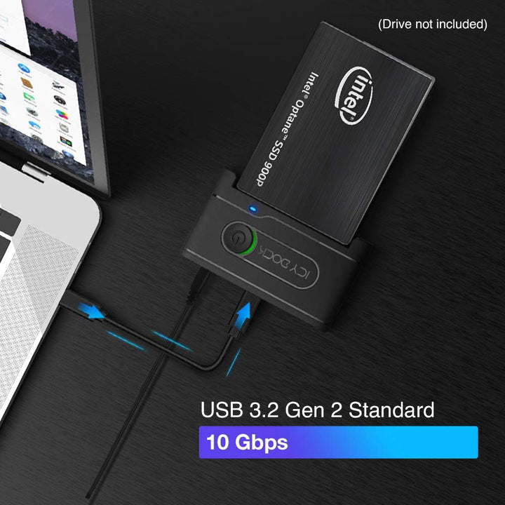 ICY DOCK EZ-Adapter Ex MB931U-1VB - 1x 2,5" U.2 NVMe SSD zu USB 3.2 Gen2 externer Adapter 10Gbps sch